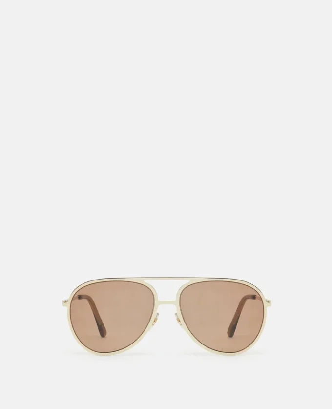 Lunettes de soleil aviateur en métal Lunettes de soleil aviateur en métal