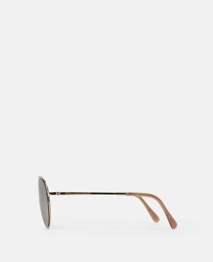 Lunettes de soleil aviateur en métal Lunettes de soleil aviateur en métal