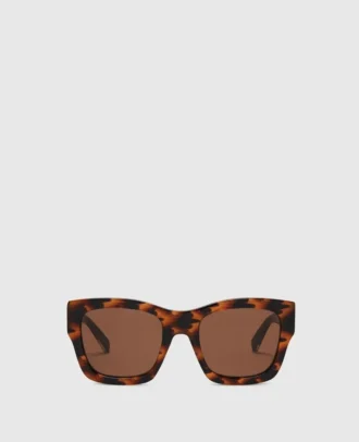 Lunettes de soleil carrées avec logo