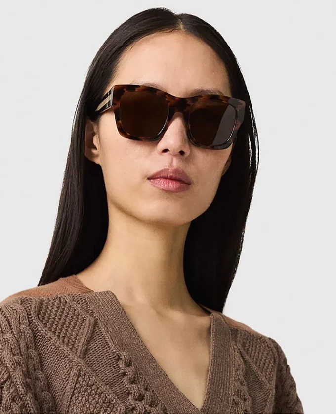 Lunettes de soleil carrées avec logo