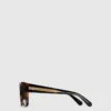 Lunettes de soleil carrées avec logo