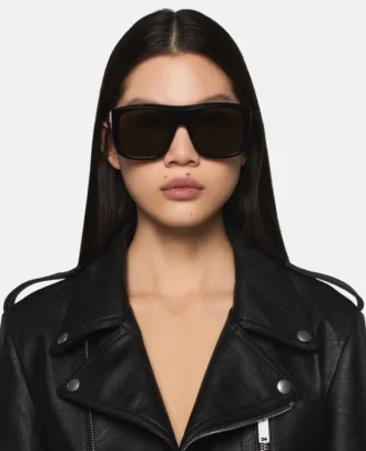 Lunettes de soleil carrées à bord droit