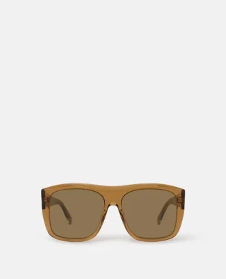 Lunettes de soleil carrées à bord droit