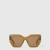 Lunettes de soleil carrées à monture épaisse et forme œil-de-chat Lunettes de soleil carrées à monture épaisse et forme œil-de-chat