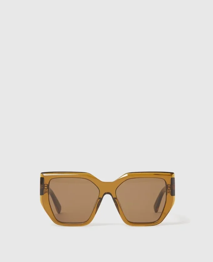 Lunettes de soleil carrées à monture épaisse et forme œil-de-chat Lunettes de soleil carrées à monture épaisse et forme œil-de-chat