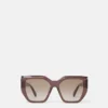 Lunettes de soleil carrées à monture épaisse et forme œil-de-chat Lunettes de soleil carrées à monture épaisse et forme œil-de-chat