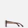 Lunettes de soleil carrées à monture épaisse et forme œil-de-chat Lunettes de soleil carrées à monture épaisse et forme œil-de-chat