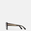 Lunettes de soleil carrées à monture épaisse et forme œil-de-chat Lunettes de soleil carrées à monture épaisse et forme œil-de-chat