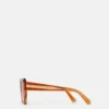 Lunettes de soleil carrées à monture épaisse et forme œil-de-chat Lunettes de soleil carrées à monture épaisse et forme œil-de-chat