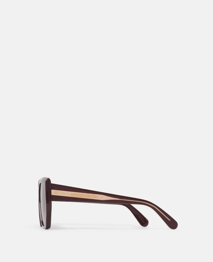 Lunettes de soleil carrées à monture épaisse et forme œil-de-chat Lunettes de soleil carrées à monture épaisse et forme œil-de-chat