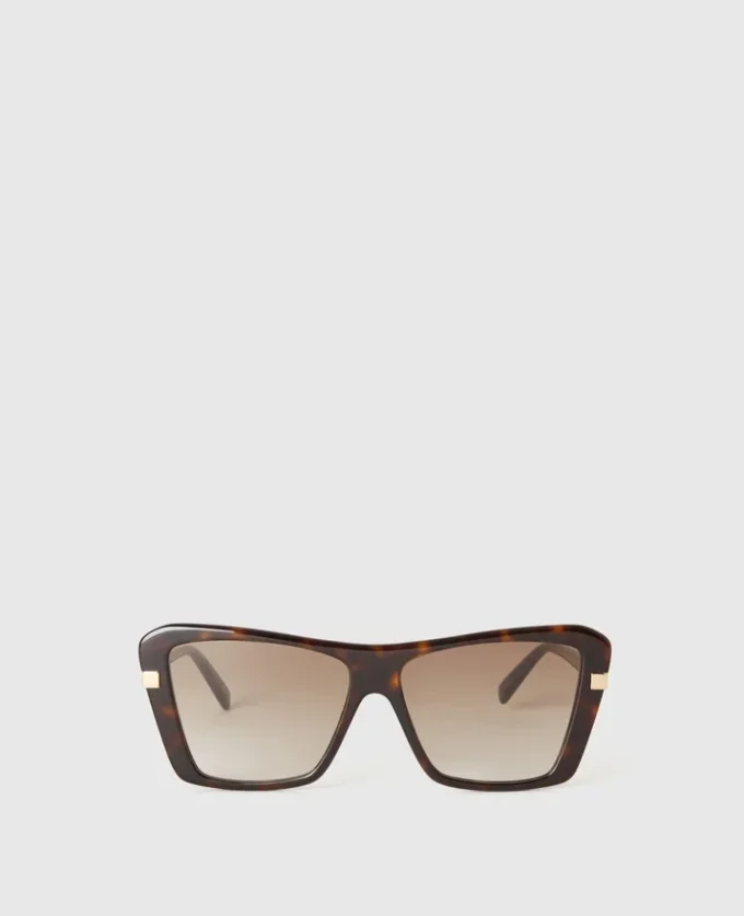 Lunettes de soleil carrées œil-de-chat
