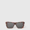 Lunettes de soleil carrées œil-de-chat