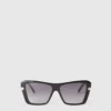 Lunettes de soleil carrées œil-de-chat