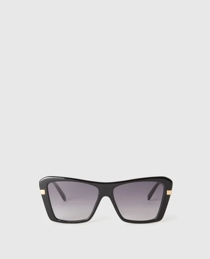 Lunettes de soleil carrées œil-de-chat