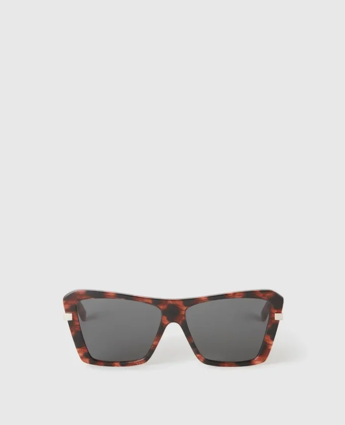 Lunettes de soleil carrées œil-de-chat