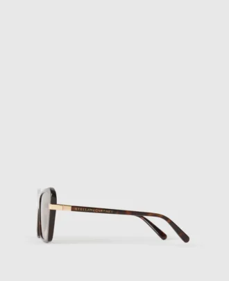 Lunettes de soleil carrées œil-de-chat