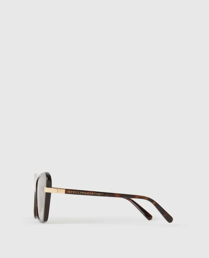 Lunettes de soleil carrées œil-de-chat