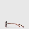 Lunettes de soleil carrées œil-de-chat
