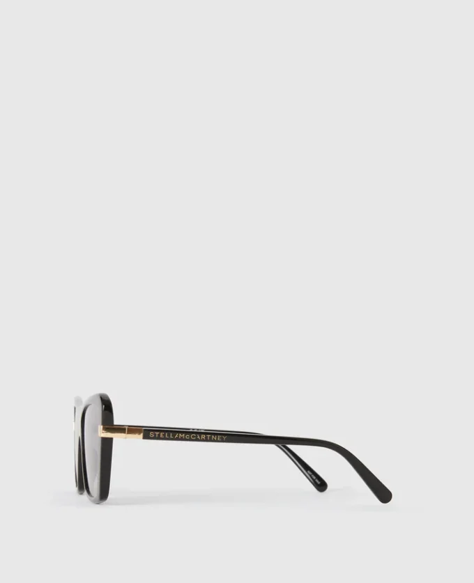 Lunettes de soleil carrées œil-de-chat