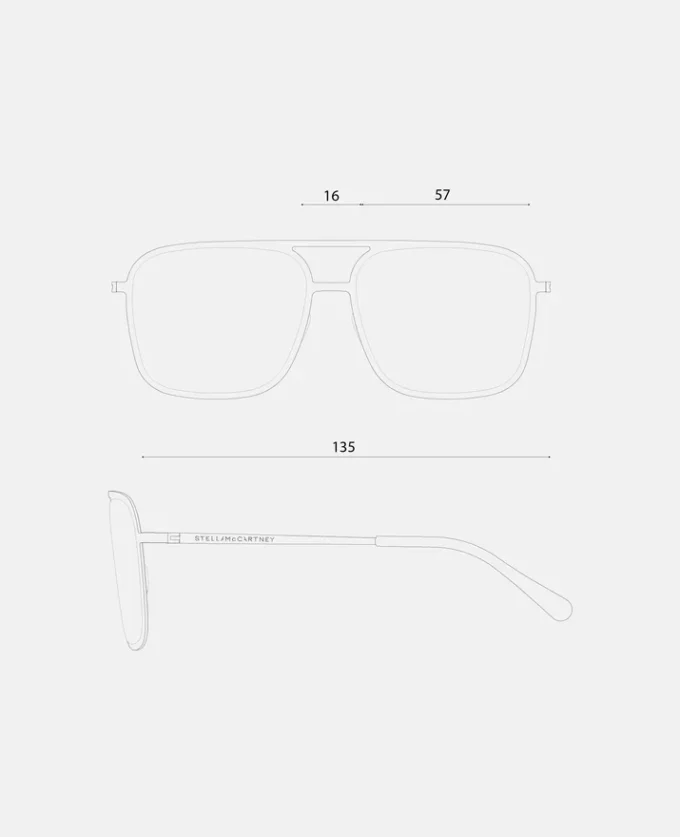 Lunettes de soleil carrées oversize