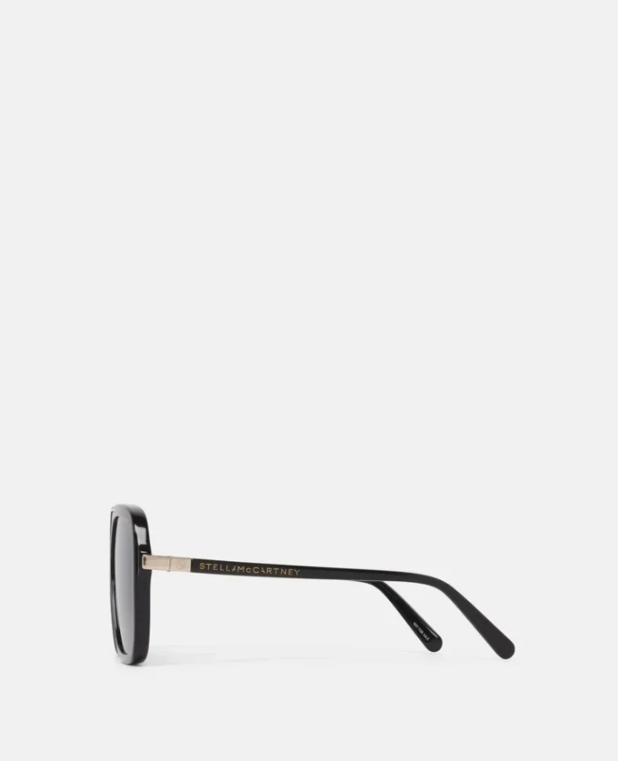 Lunettes de soleil carrées oversize à barre métallique Lunettes de soleil carrées oversize à barre métallique