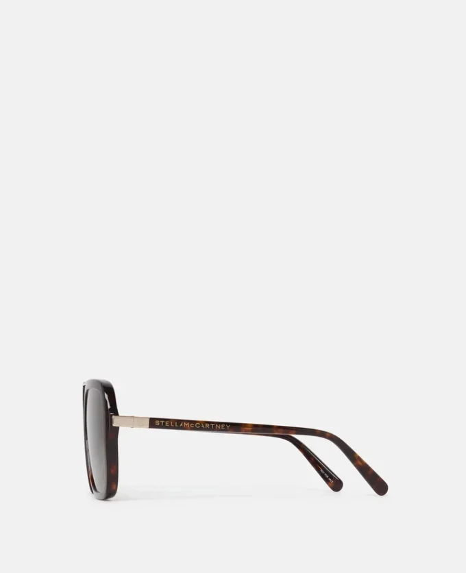 Lunettes de soleil carrées oversize à barre métallique Lunettes de soleil carrées oversize à barre métallique