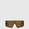 Lunettes de soleil carrées translucides
