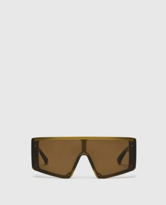 Lunettes de soleil carrées translucides