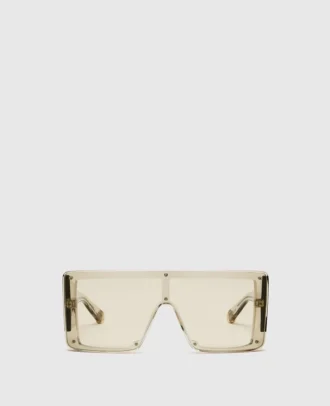 Lunettes de soleil carrées translucides