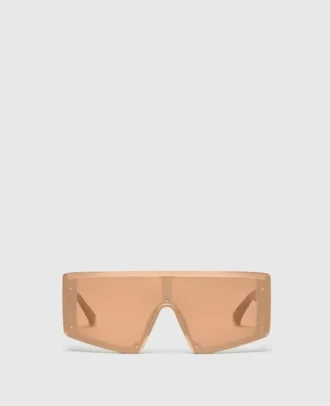Lunettes de soleil carrées translucides