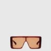 Lunettes de soleil carrées translucides Lunettes de soleil carrées translucides