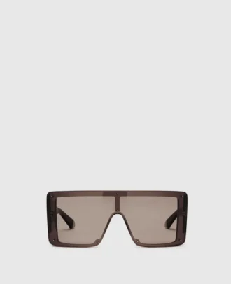 Lunettes de soleil carrées translucides