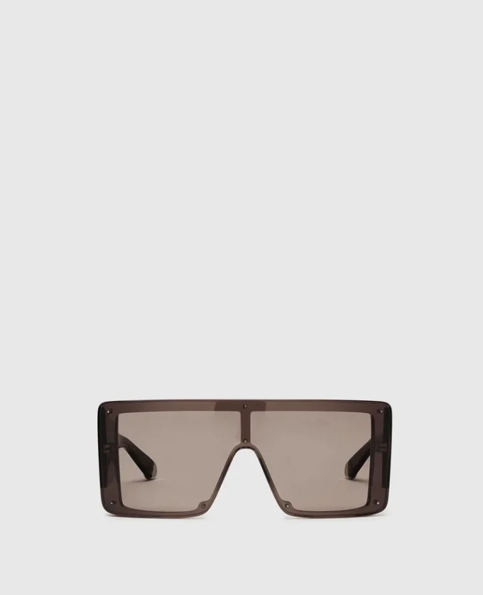 Lunettes de soleil carrées translucides Lunettes de soleil carrées translucides