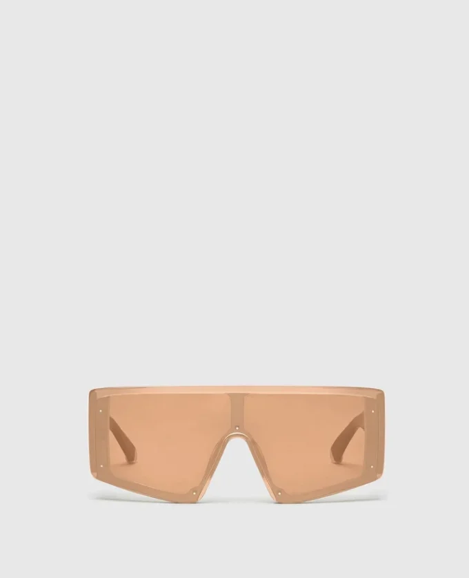 Lunettes de soleil carrées translucides