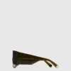 Lunettes de soleil carrées translucides
