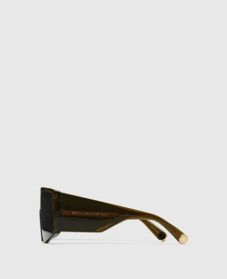 Lunettes de soleil carrées translucides