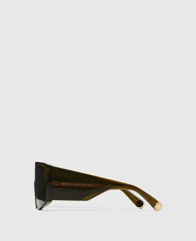 Lunettes de soleil carrées translucides