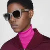 Lunettes de soleil géométriques