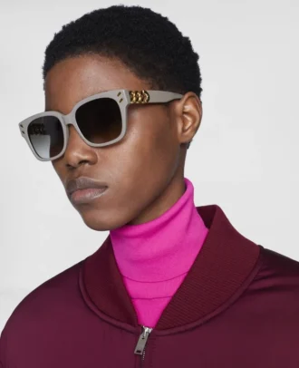 Lunettes de soleil géométriques