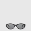 Lunettes de soleil ovales avec logo Lunettes de soleil ovales avec logo