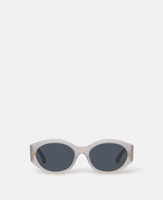 Lunettes de soleil ovales avec logo Lunettes de soleil ovales avec logo