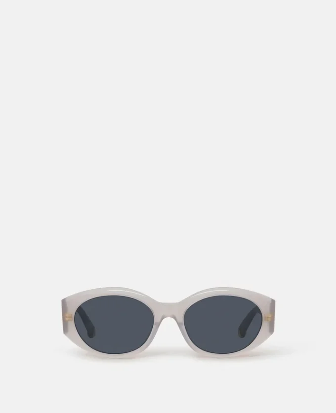 Lunettes de soleil ovales avec logo Lunettes de soleil ovales avec logo