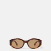 Lunettes de soleil ovales avec logo Lunettes de soleil ovales avec logo