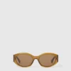 Lunettes de soleil ovales avec logo Lunettes de soleil ovales avec logo