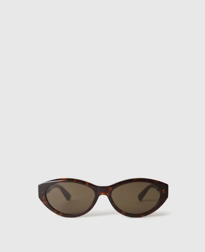 Lunettes de soleil ovales avec logo Lunettes de soleil ovales avec logo