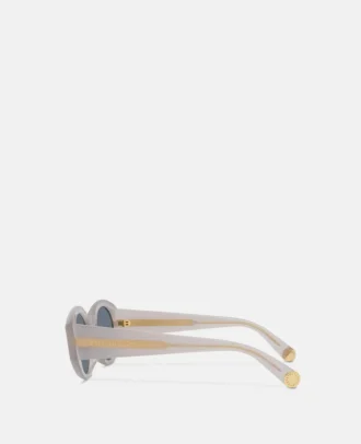 Lunettes de soleil ovales avec logo Lunettes de soleil ovales avec logo