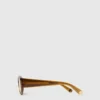Lunettes de soleil ovales avec logo Lunettes de soleil ovales avec logo