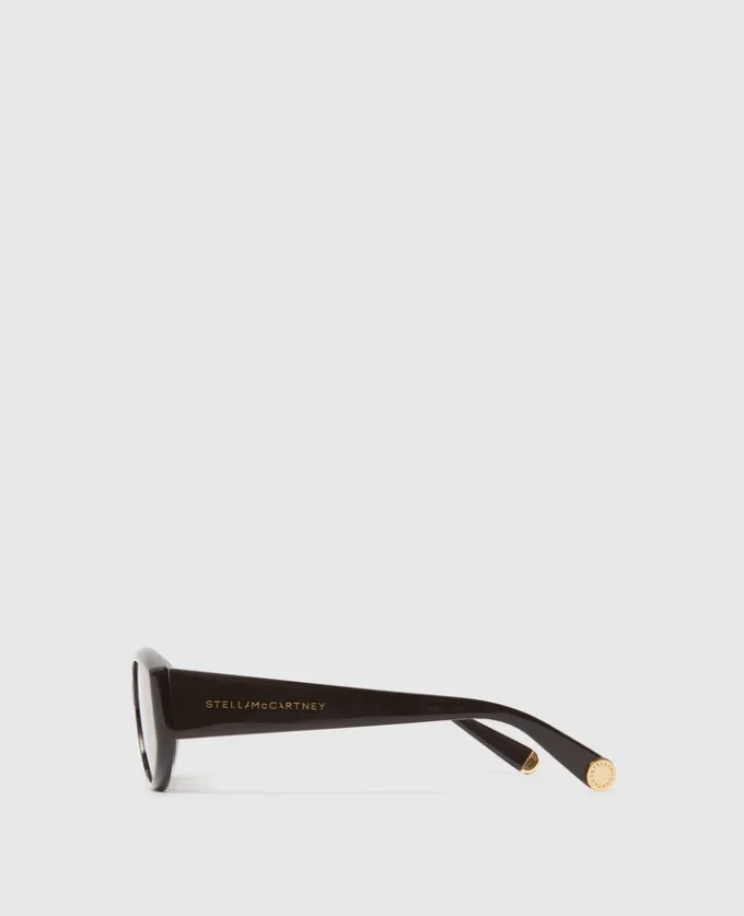 Lunettes de soleil ovales avec logo Lunettes de soleil ovales avec logo