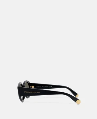 Lunettes de soleil ovales avec logo