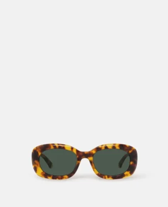 Lunettes de soleil ovales épaisses